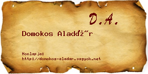 Domokos Aladár névjegykártya